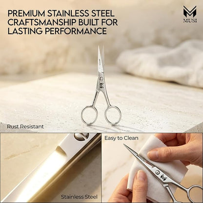 MUSI 4 Inch Eyebrow Scissors - Image 3