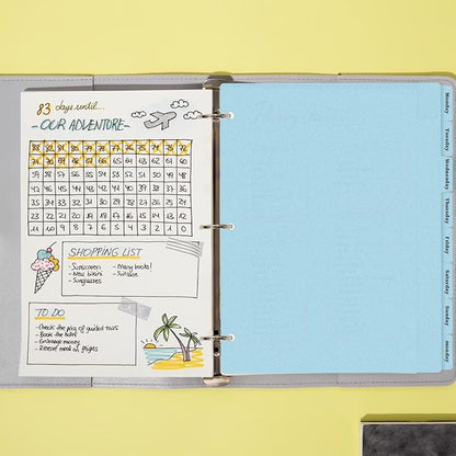 3 Ring Blue Binder Dividers - Image 7