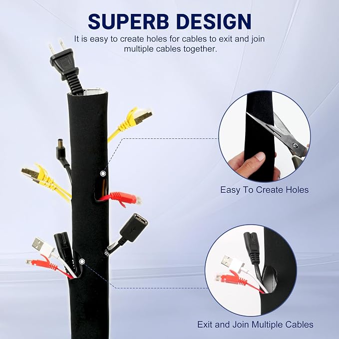 Cable Management Sleeve 3.3ft - Image 2