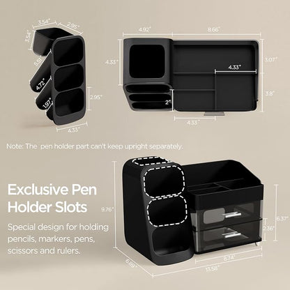 HBlife Desk Organizer with Pen Pencil Holder - Image 5