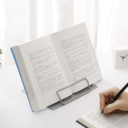 MSDADA Desk Book Stand Metal Reading Rest Book Holder Angle Adjustable Stand - Image 6