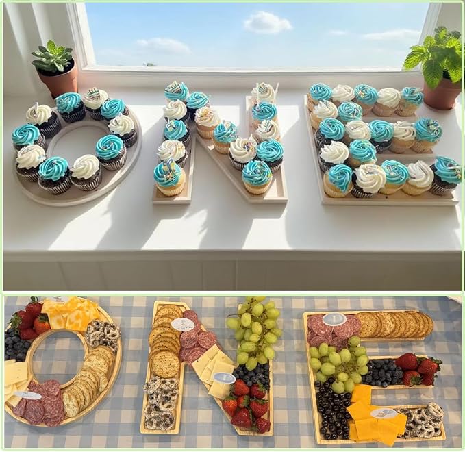 3PCS Charcuterie Letter Fillable Trays - Image 7