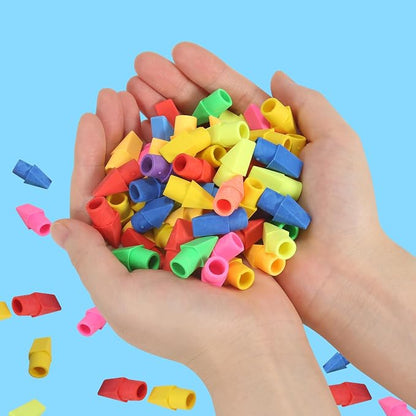 300 Pack Pencil Top Erasers Bulk 10 Colors and Cap Erasers - Image 5