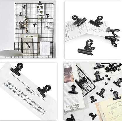 Bulldog Black Metal Binder Clips - Image 7
