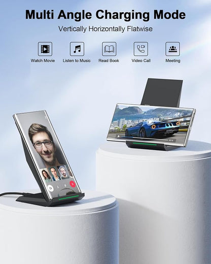 Fast Wireless Charger, NANAMI Wireless Charging Stand Compatible iPhone 17/17 - Image 6