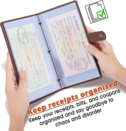 Leather Receipt Organizer, Coupon Organizer - Image 3