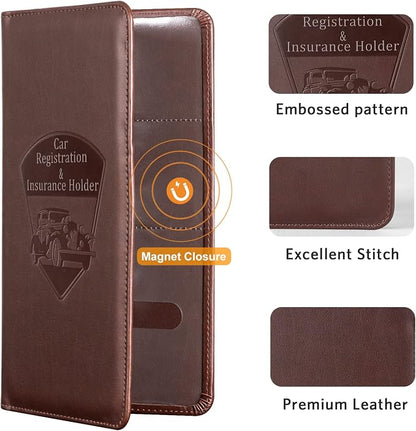 CoBak Premium Faux Leather Car Document Holder - Image 4