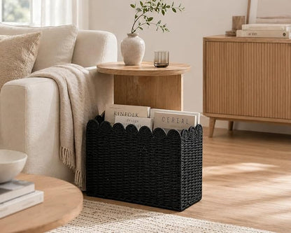 Black Paper Rope Magazine Holder - Image 9