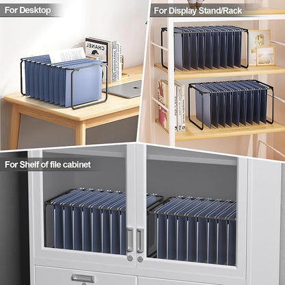2 Sets Upgraded Adjustable Hanging File Folder Frame, Legal/Letter Size - Image 6