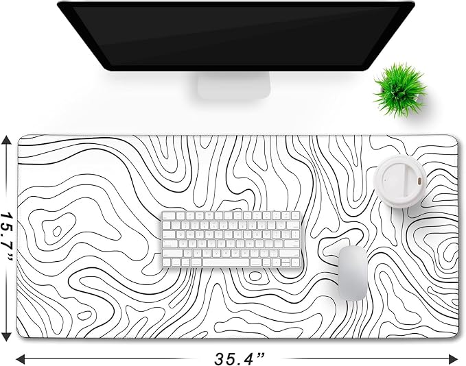 Large Mouse Pad, Big Desk Mat Large Office Desk Pad, Durable Extended Mouse Mat - Image 2