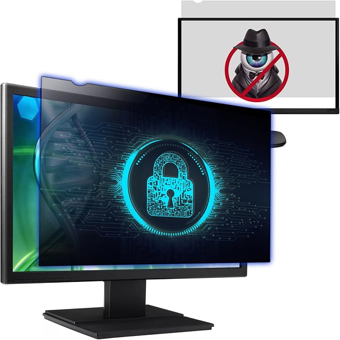 Computer Privacy Screen Filter for 23.8 Inch 16:9 Widescreen Monitor, by Izmapaic