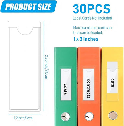 Chinco 30 Pack Self-Adhesive Index Card Pockets - Image 2