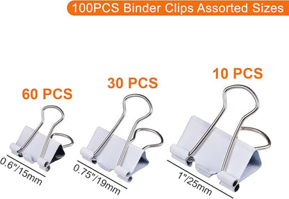 NEEWAY Binder Clips Assorted Sizes - Image 2