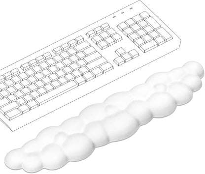 Cloud Wrist Rest Keyboard | Memory Foam, PU Leather, Ergonomically Designed by Unknown