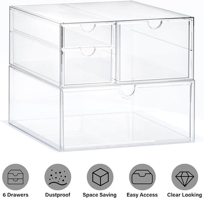 Prsildan Acrylic Drawer Makeup Organizer - Image 9