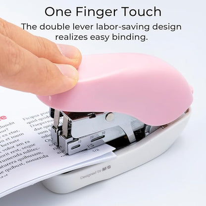 M&G Mini Stapler with Staples, Small Pink Effortless Stapler Set, 20 Sheet - Image 4