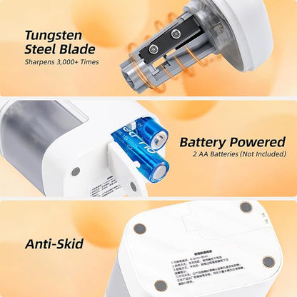 deli Electric Pencil Sharpener, Portable Pencil Sharpener - Image 4