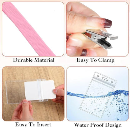Marspark 200 Pcs ID Badge Holder - Image 3