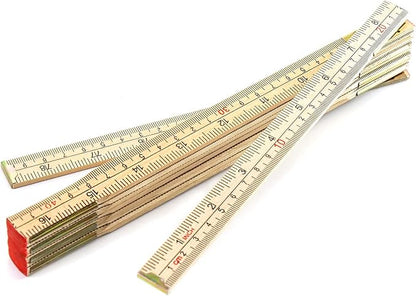 QWORK Folding Wood Rule, 2 Pack, 6FT 6 Inch Foldable Ruler - Image 8