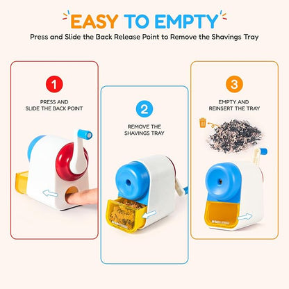 M&G Manual Pencil Sharpener, Hand Crank Pencil Sharpener - Image 4