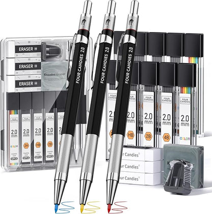 Four Candies 19PCS 2MM Mechanical Drawing Pencils by FourCandies