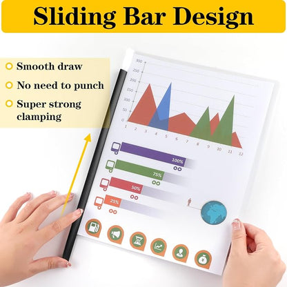 Report Covers with Sliding Bar, Resume Covers Presentation Folders File - Image 5