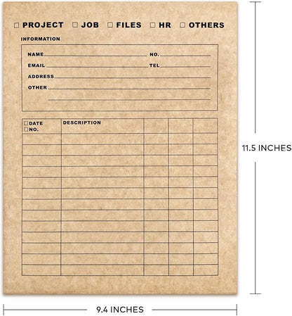 Two-Pocket Classification & Organization Folders | Heavy-Duty Kraft Paper - Image 4