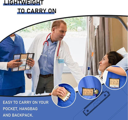 Nursing Clipboard Foldable, Foldable Clip Board w/Nursing Edition Cheat Charts - Image 6