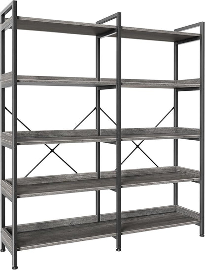Huuger 5 Tier Bookshelf, Display Bookshelf by Huuger