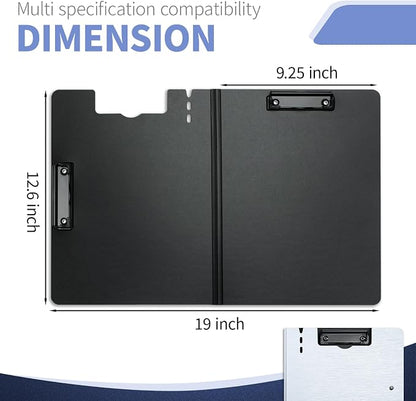 Clipboard Folder, with Dual Metal Clips, Embossed-Texture, Folding 360° Rotating - Image 4