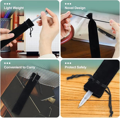 WFPLUS 50 Pieces Velvet Pen Pouch - Image 6