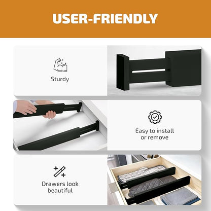 4-Pack Bamboo Drawer Dividers - Image 4