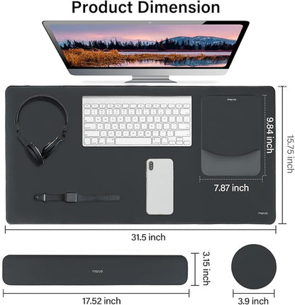 MOSISO Keyboard Mouse Pad Set, Large Gaming Mouse Pad&Rectangular Keyboard - Image 2