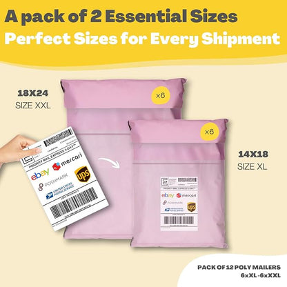 Shipping Bags with Label Pouch - Image 2