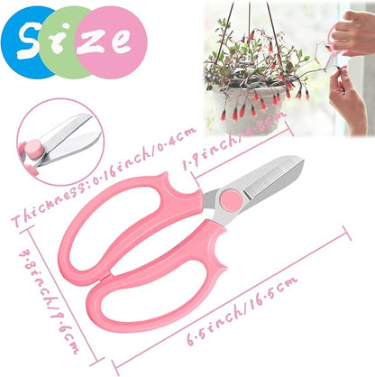 3 Pcs Garden Scissors Floral Shears, Professional Floral Scissors - Image 2