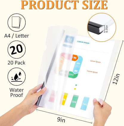 20 Pack Report Covers with Sliding Bar - Image 2