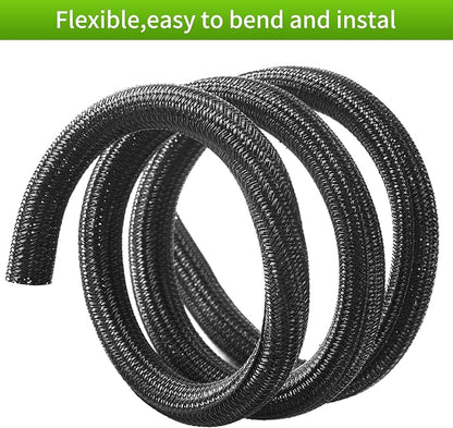 Split Wire Loom 1 Inch 50ft, Braided Cable Sleeve - Image 3