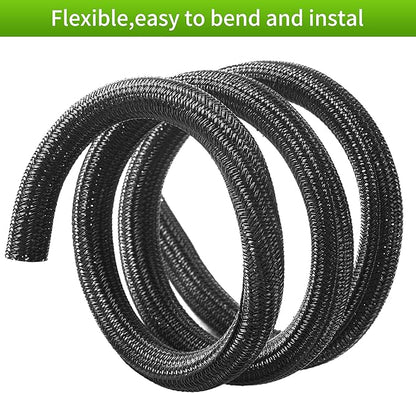 Split Wire Loom 3/4 Inch 25ft, Braided Cable Sleeve - Image 3