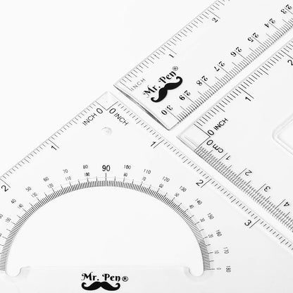 Mr. Pen Triangle Ruler, Protractor, Math Set - Image 5