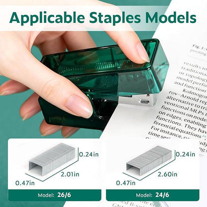 NUSIGN Mini Stapler with 830 Staples, Small Cute Desk Staplers, 25 Sheet - Image 3