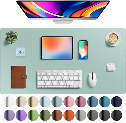 Aothia Faux Leather Desk Mat by AothiaSimpleNaturalUnique