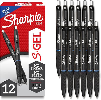 Sharpie S-Gel Bold Point Blue Gel Pens by Unknown