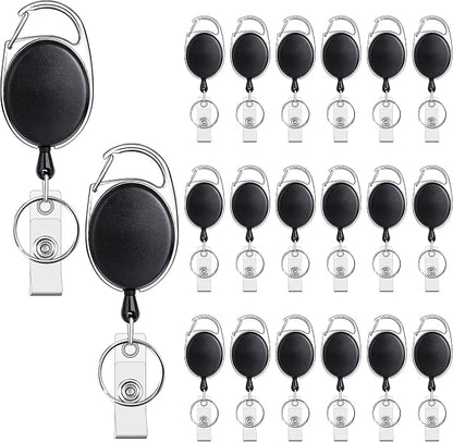 Teskyer Badge Reel, 20 Pack Retractable Badge Holders by TESKYER