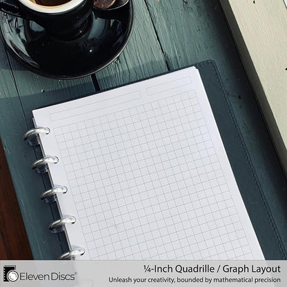 Eleven Discs Discbound Paper, Junior Size Square Grid Sheets - Image 3