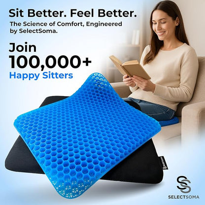 SelectSoma Double-Thick Gel Seat Cushion - Image 9