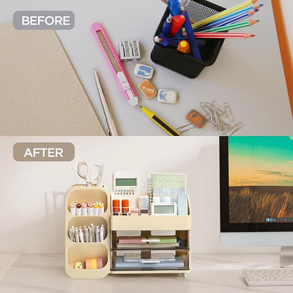 HBlife Desk Organizer with Pen Pencil Holder - Image 6
