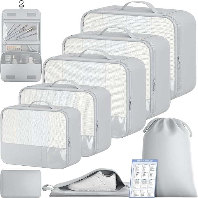 BAGAIL 9 Set Packing Cubes by BAGAIL
