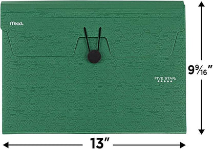 Five Star 6 Pocket Expanding File Organizer, Plastic Expandable File Folders - Image 6