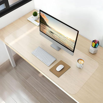 NATRKE Clear Desk Mat Pad, 27.6"x15.7" Large Transparent Computer Desk Mat by NATRKE