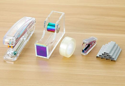 Colorful Acrylic Stapler Set | Durable Spring, 1000 Staples, Office & School - Image 7